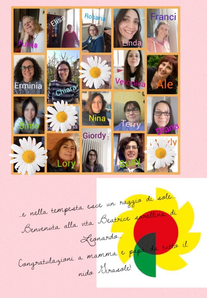 Girasole 010 le educatrici danno il benvenuto alla piccola Beatrice